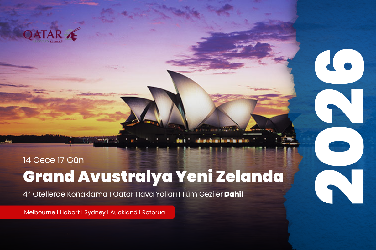 GRAND AVUSTRALYA-Y.ZELANDA TAZMANYA TURU- 17GÜN - 2026