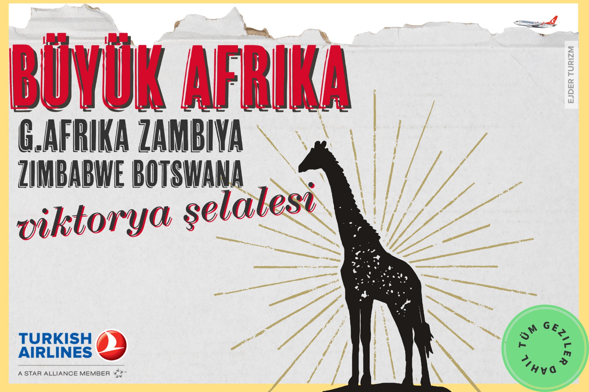 BÜYÜK AFRİKA TURU-GÜNEY AFRİKA ZAMBİYA ZİMBABWE BOTSWANA-12 GÜN